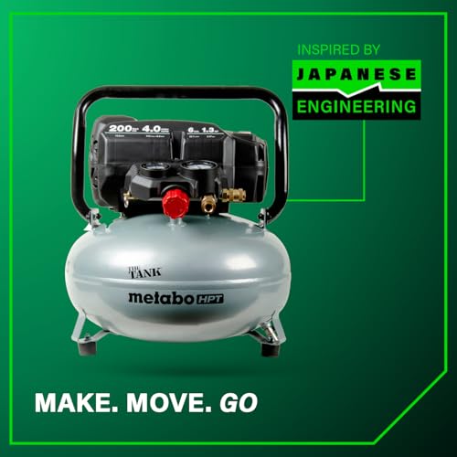 Metabo HPT Compresor de Aire Portátil THE TANK 200 PSI, 6 Galones