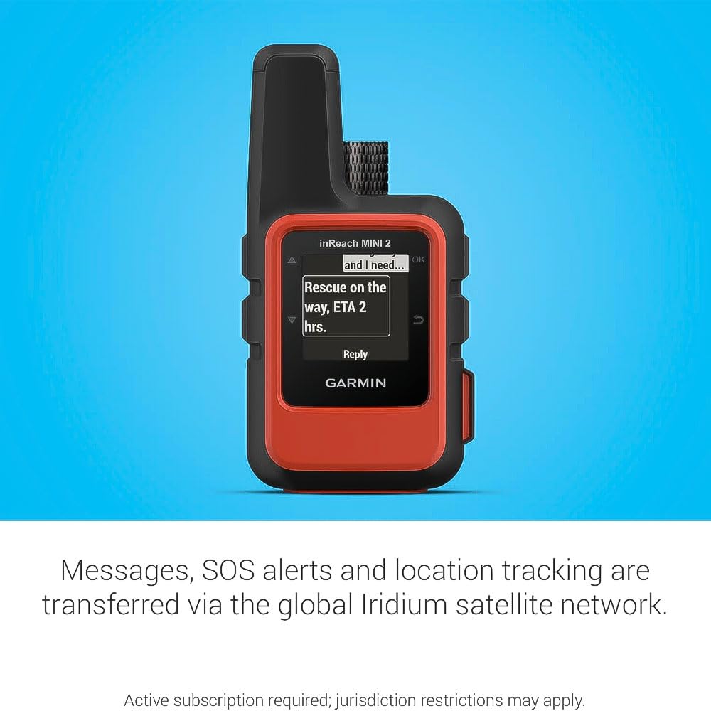 Garmin inReach Mini 2, Comunicador Satelital Compacto, Portátil Naranja