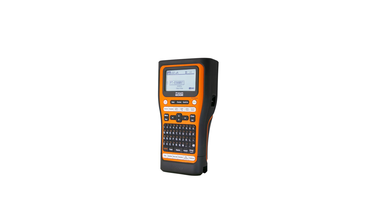 Brother PT-E560BTBP Kit Rotuladora Industrial Bluetooth con 6 Cintas