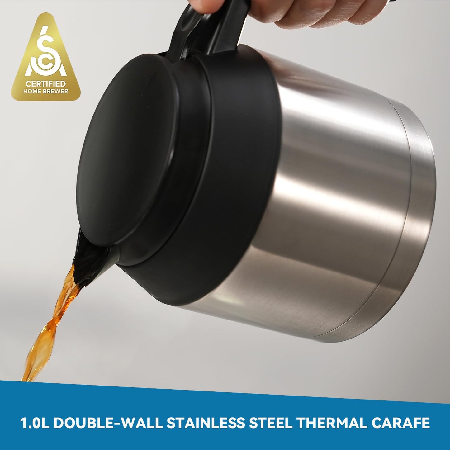 Bonavita Cafetera de Goteo 5 Tazas con Jarra Térmica, BV1500TS