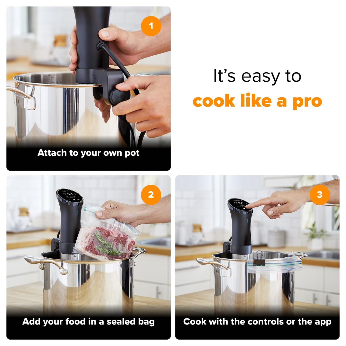 Anova Culinary Sous Vide Precision Cooker 3.0 WiFi, 1100 W