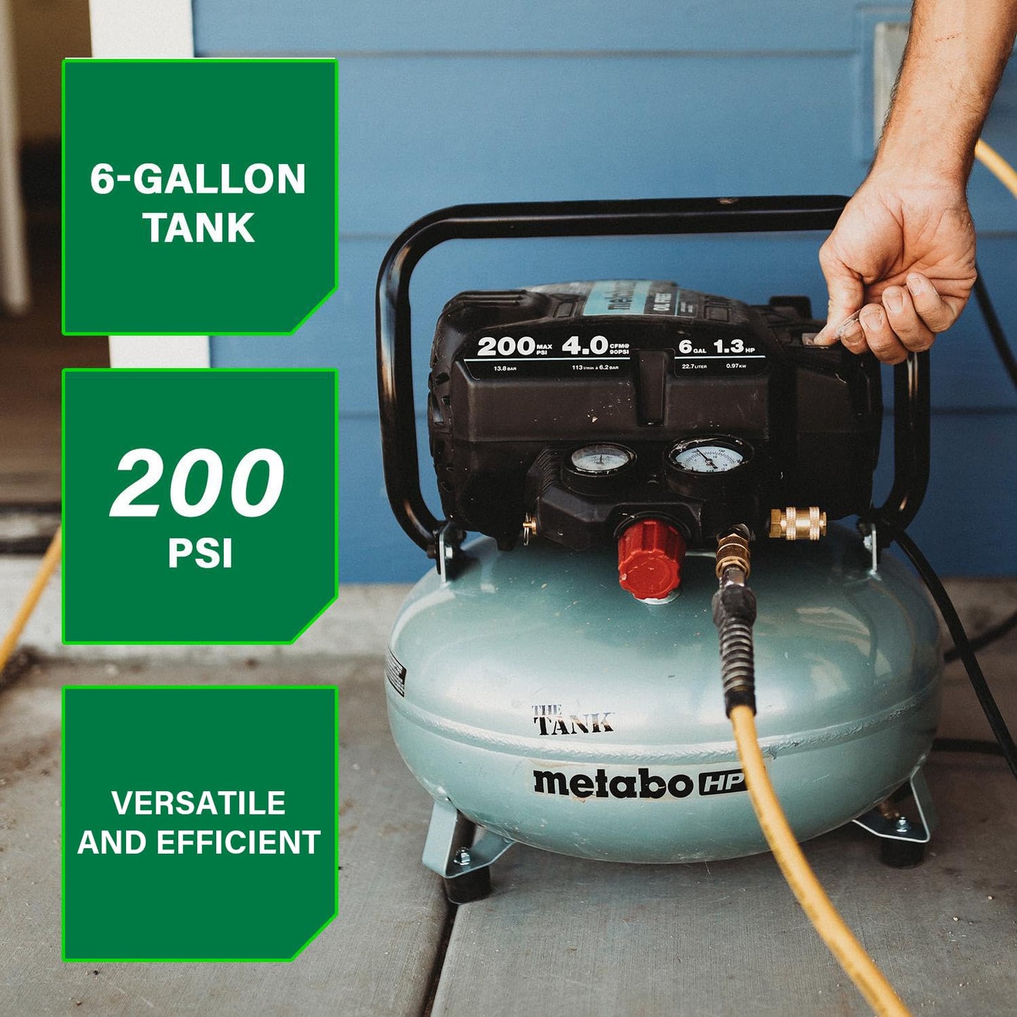 Metabo HPT Compresor de Aire Portátil THE TANK 200 PSI, 6 Galones
