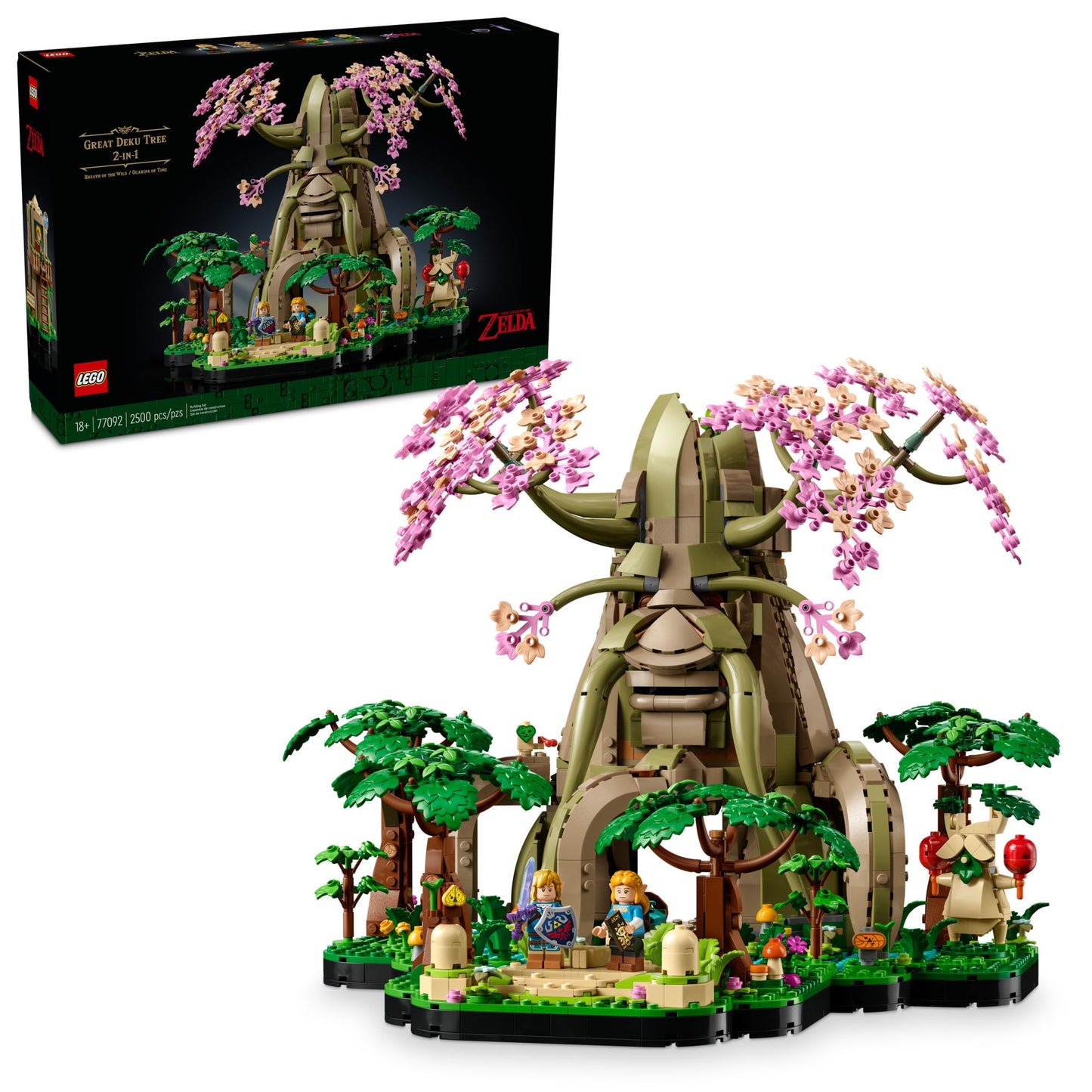 LEGO The Legend of Zelda Gran Árbol Deku 2en1, Set de Construcción 18+