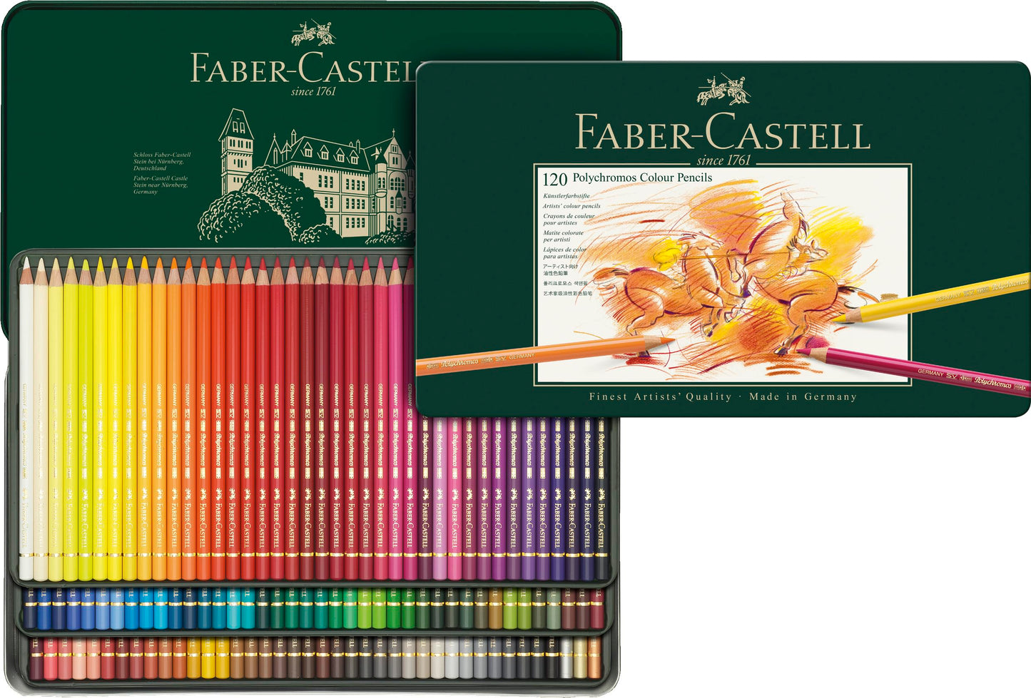 Faber-Castell Lápices de Colores Polychromos, 120 Colores