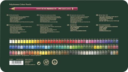 Faber-Castell Lápices de Colores Polychromos, 120 Colores