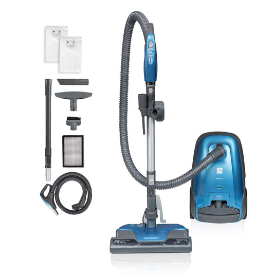 Kenmore Aspiradora Canister con Bolsa y HEPA, Azul