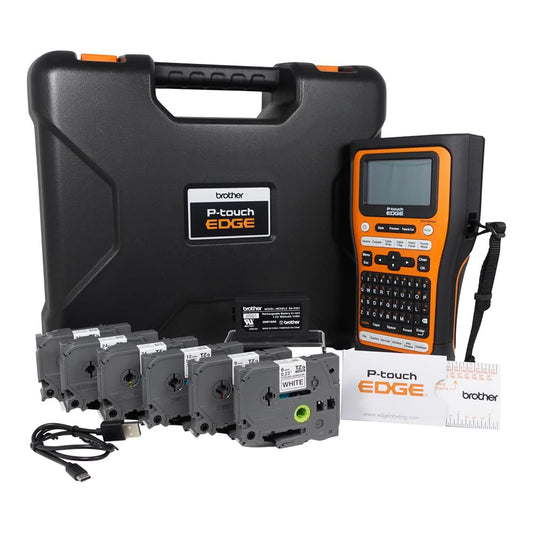 Brother PT-E560BTBP Kit Rotuladora Industrial Bluetooth con 6 Cintas