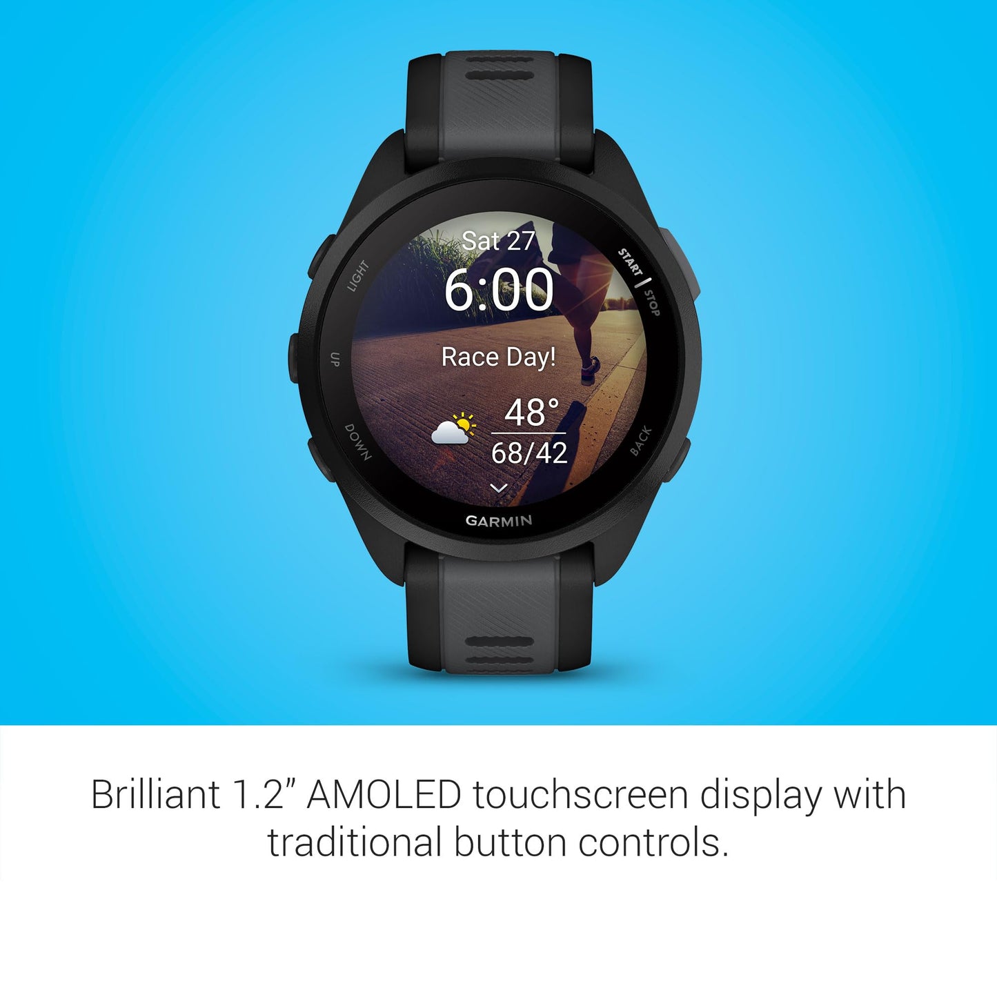 Garmin Forerunner 165 Smartwatch para Correr con GPS y Pantalla AMOLED