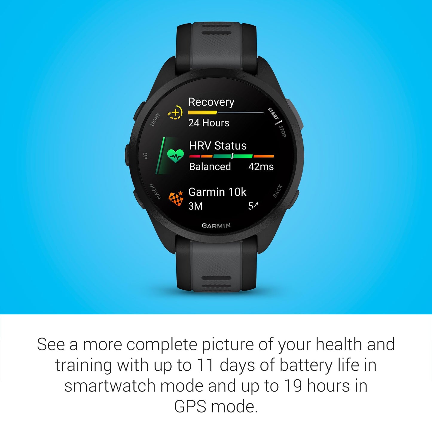 Garmin Forerunner 165 Smartwatch para Correr con GPS y Pantalla AMOLED