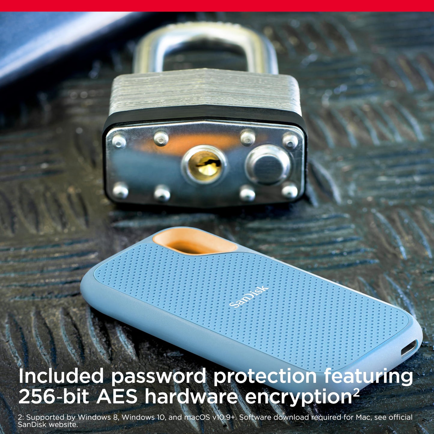 SanDisk Extreme SSD Portátil 4TB, USB-C, 1050MB/s, Azul