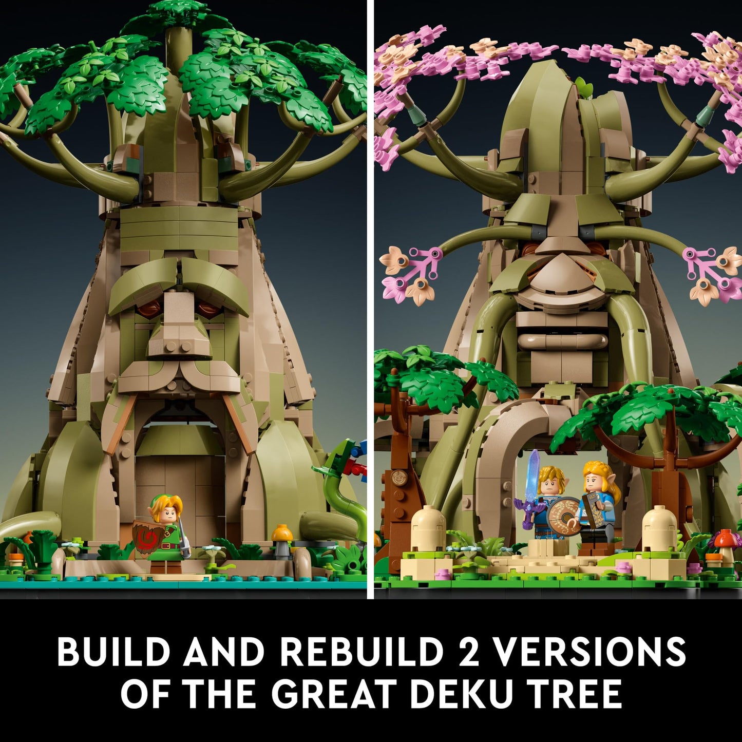 LEGO The Legend of Zelda Gran Árbol Deku 2en1, Set de Construcción 18+