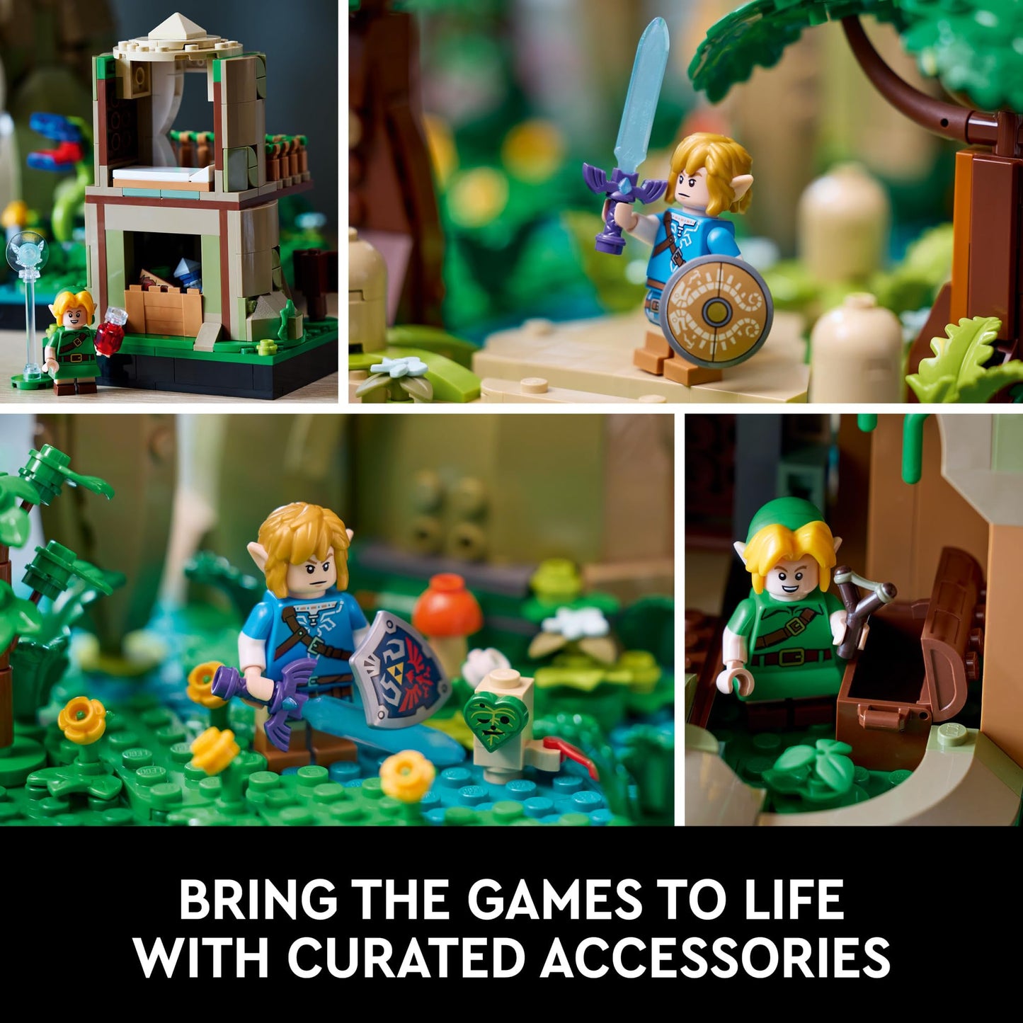 LEGO The Legend of Zelda Gran Árbol Deku 2en1, Set de Construcción 18+